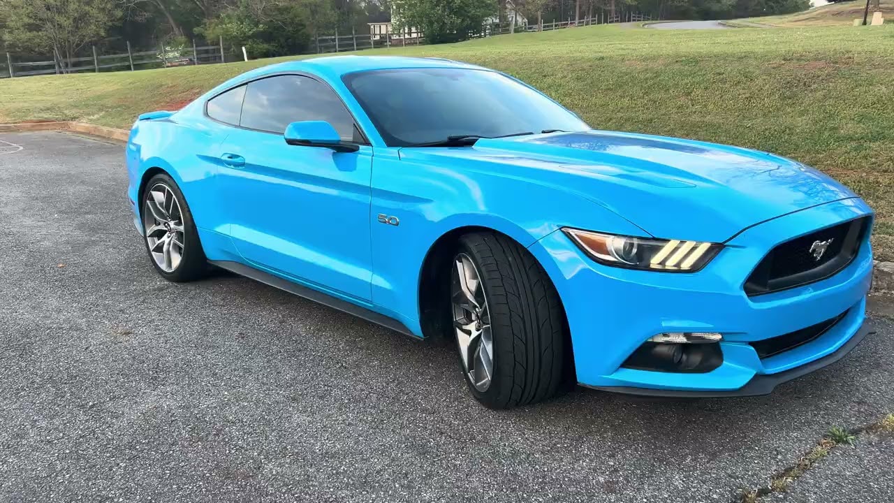 2017 Mustang grabber Blue GT premium#fordmustang #northgeorgia #fordperformance #gtmustang 