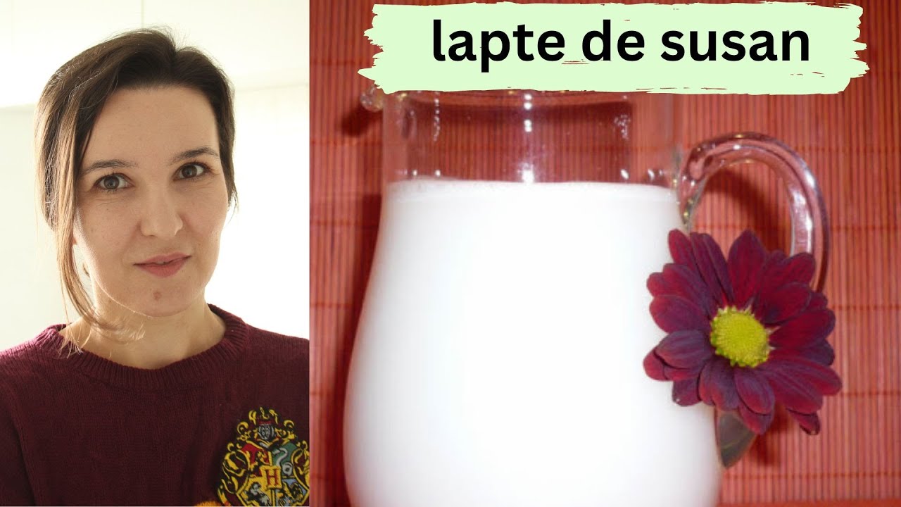 Lapte de susan - calciu la pahar 🍒 Rawmona