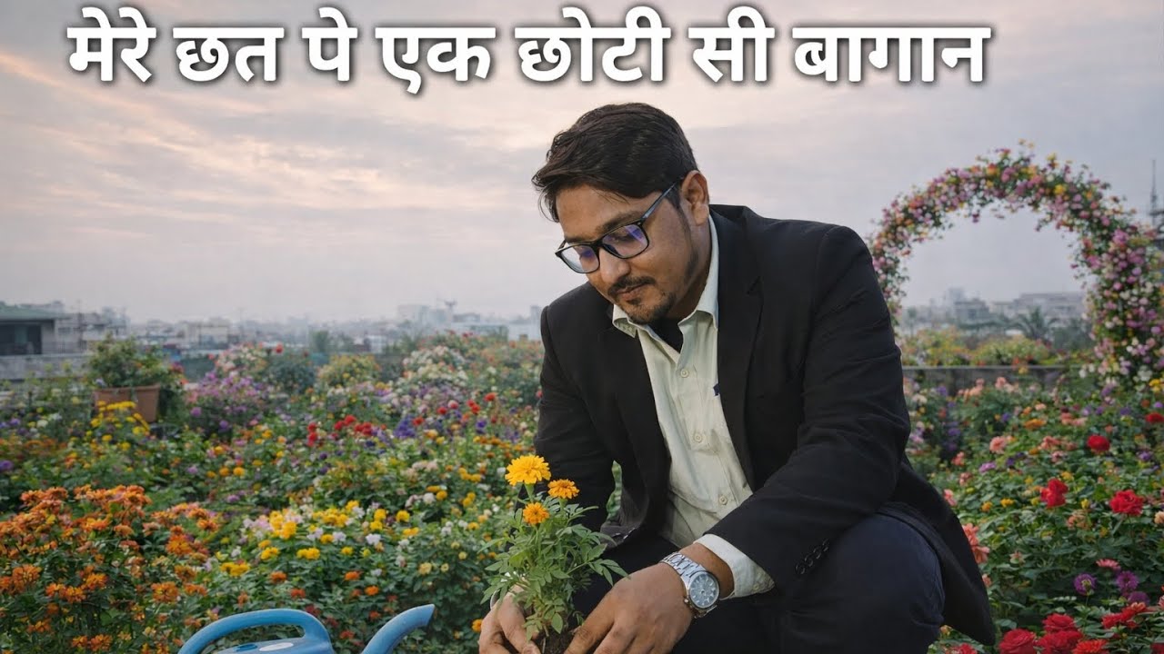 आज मेरे छत पे एक छोटी सी बागान है आपलोग ये एक बार जरूर देखिए 