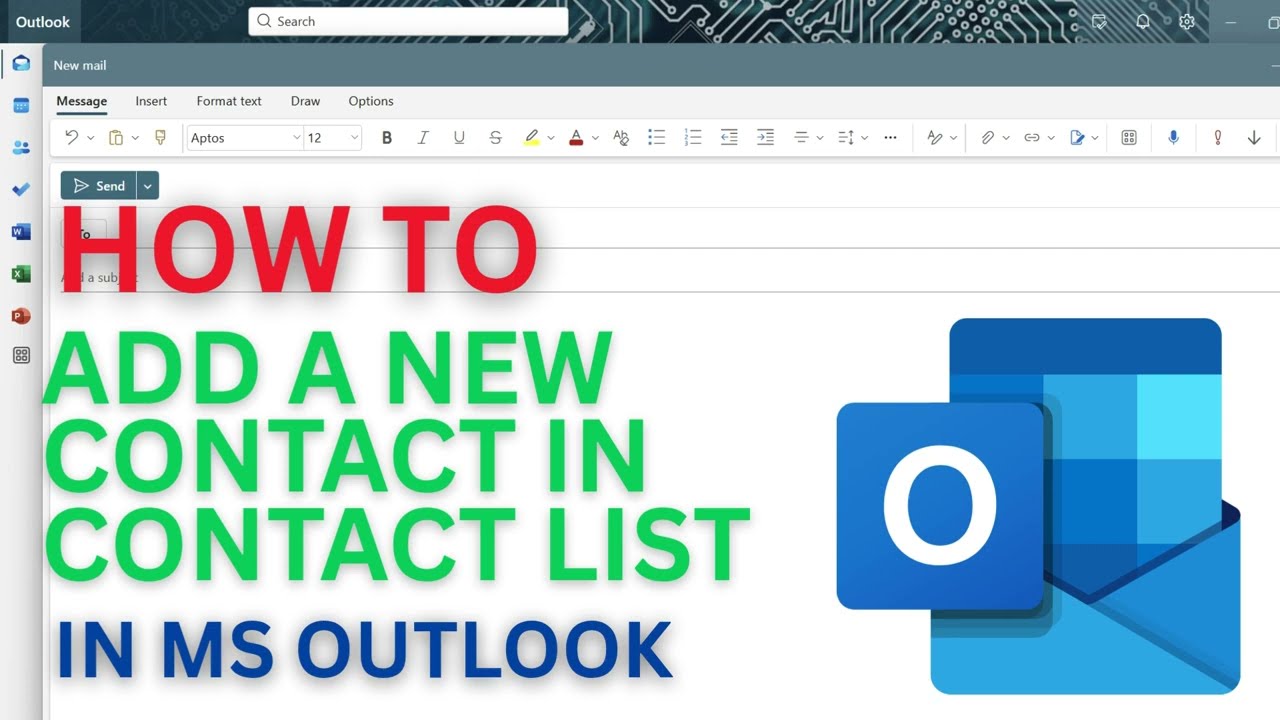 How to Add a New Contact to a Contact List in Microsoft Outlook (Step-by-Step Guide)