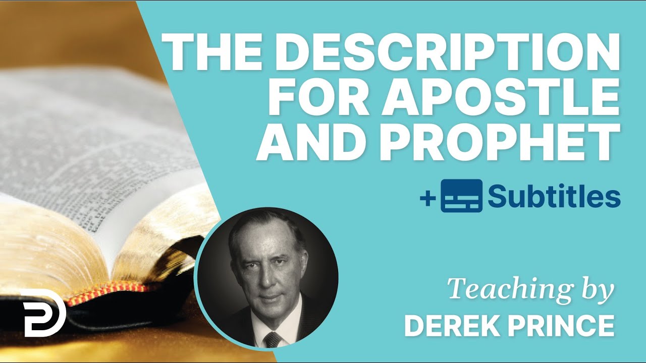 The job description for apostle and prophet -