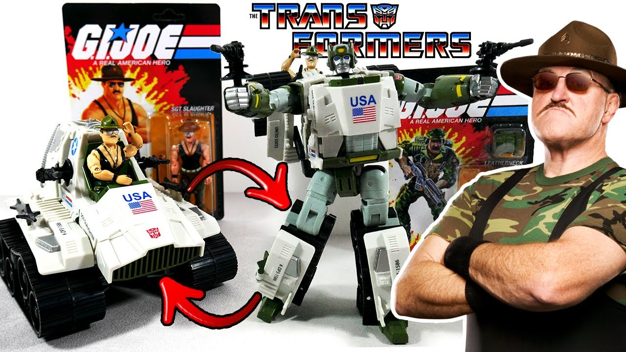 LE CROSSOVER qui TUE ! G.I JOE  TRANSFORMERS Kup - Triple T / Sergent Slaughter