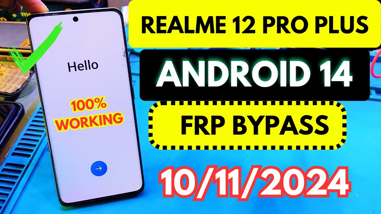 Realme 12 pro plus frp bypass - Android 14 / All Realme android 14 frp bypass latest update