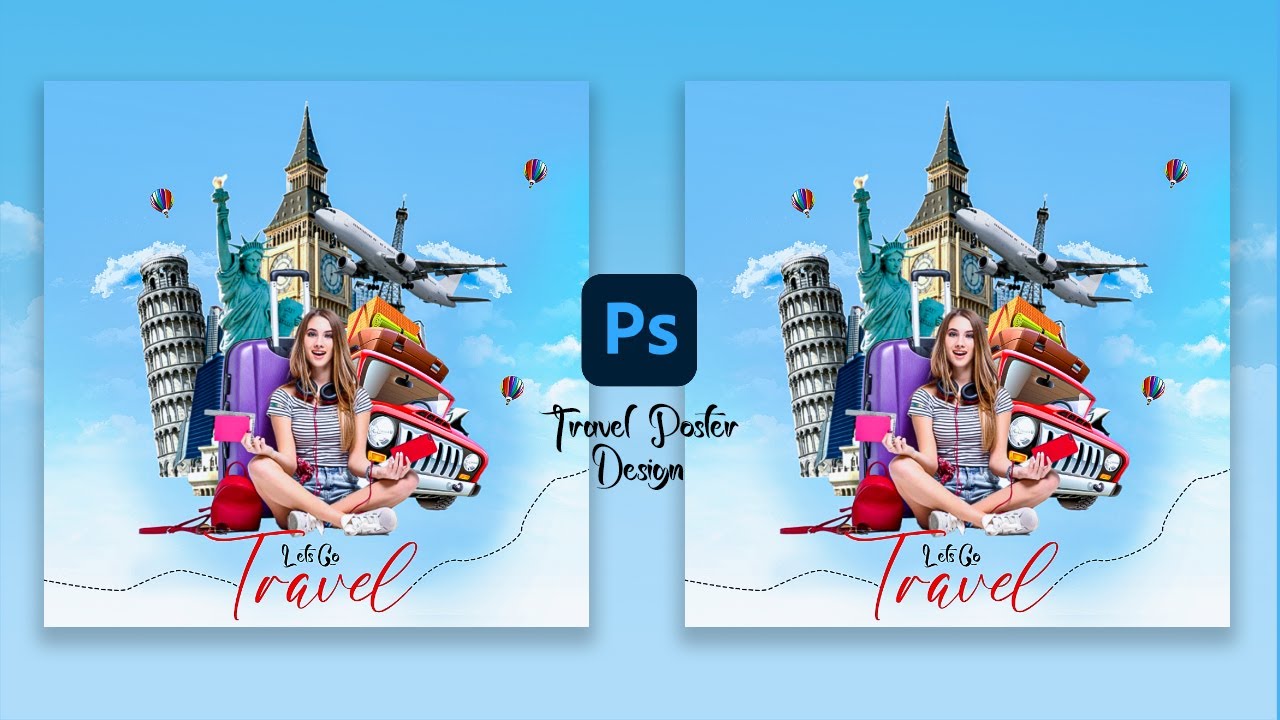 Travel Poster Design | Photoshop Tutorials