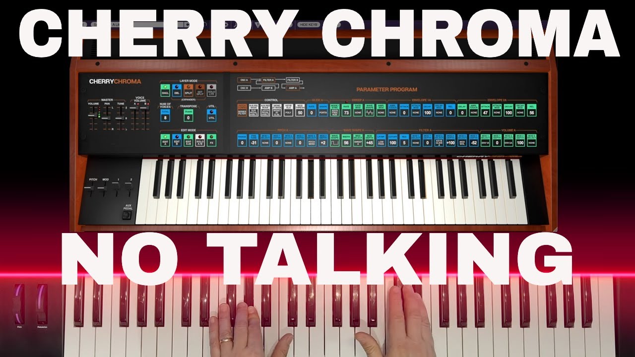 Cherry Chroma ARP Rhodes Chroma Synth Cherry Audio NO TALKING SOUNDS DEMO