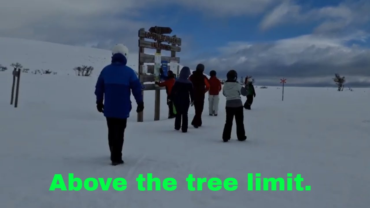 Beautiful mountain view video of Lofsdalen, part 1