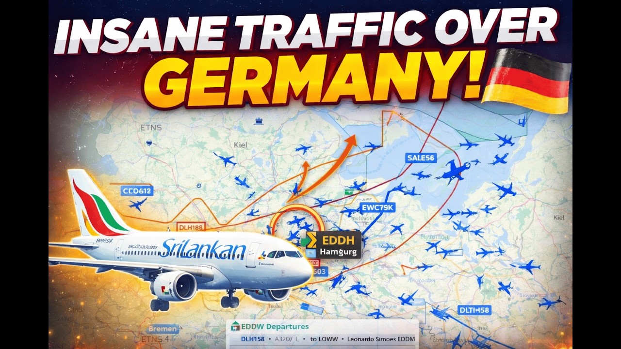 SriLankan in Germany?! INSANE VATSIM Traffic at Hamburg – Almost Diverted! 😱✈️