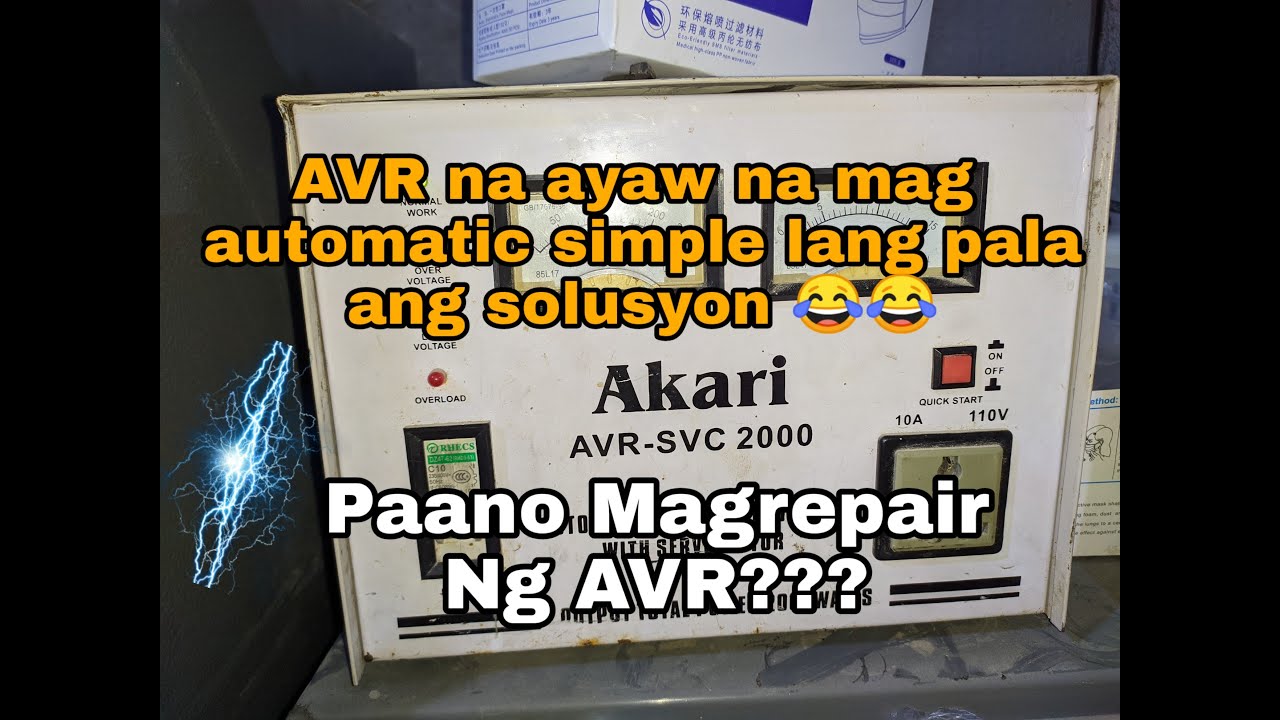 Paano magrepair ng AVR na ayaw mag Automatic at under voltge minsan ay over voltage? AVR-SVC 2000