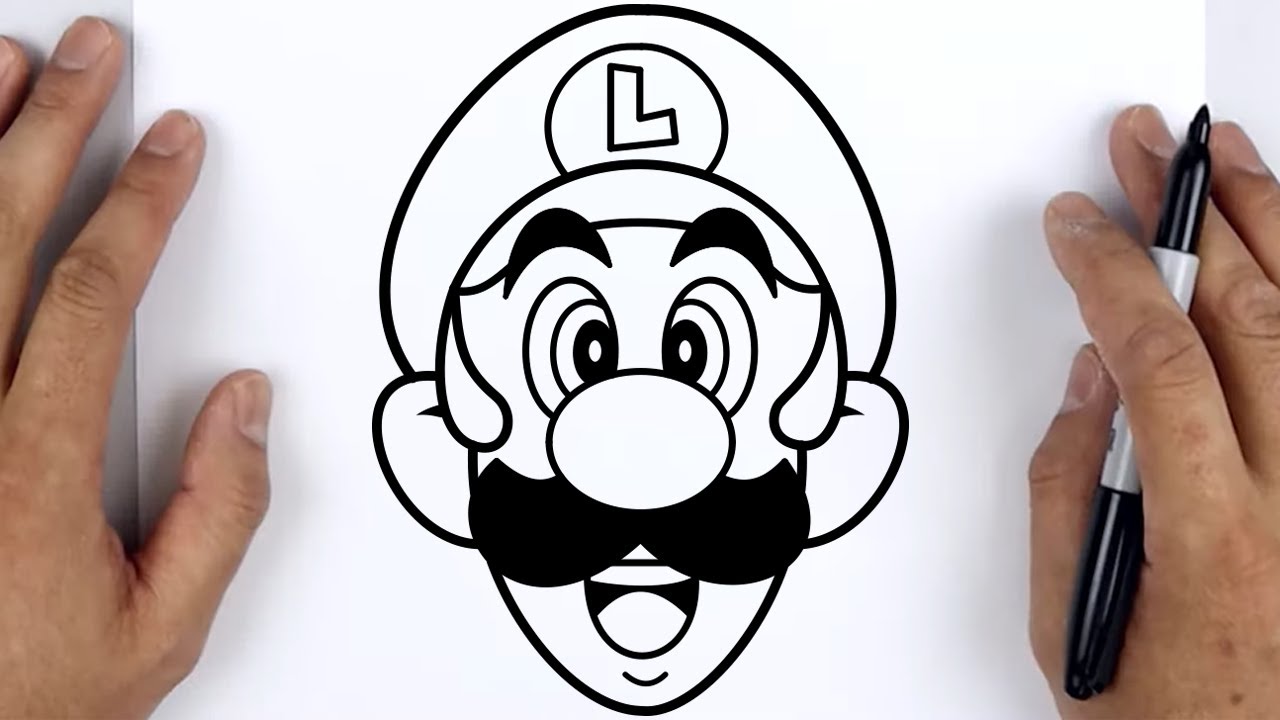 HOW TO DRAW LUIGI | Super Mario Bros. - Easy Step By Step Tutorial For Beginners
