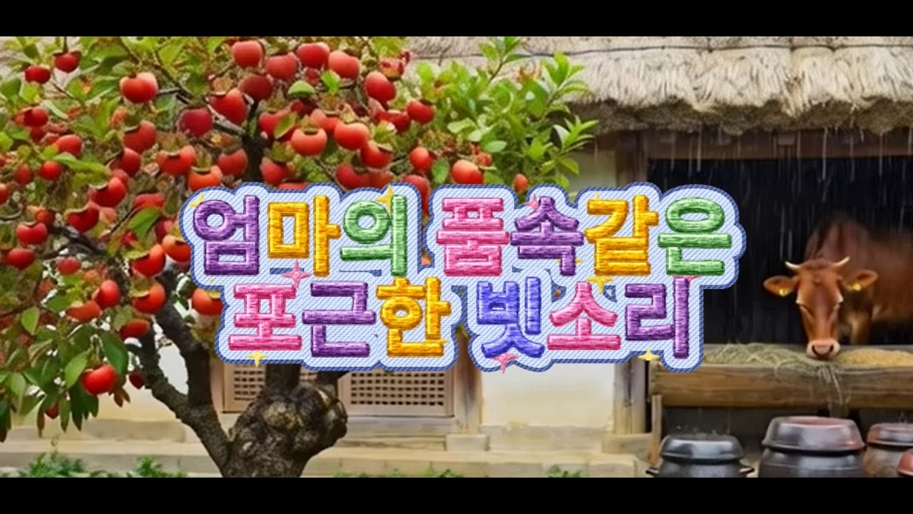 어릴적 엄마의 품속 같은 포근한 빗소리