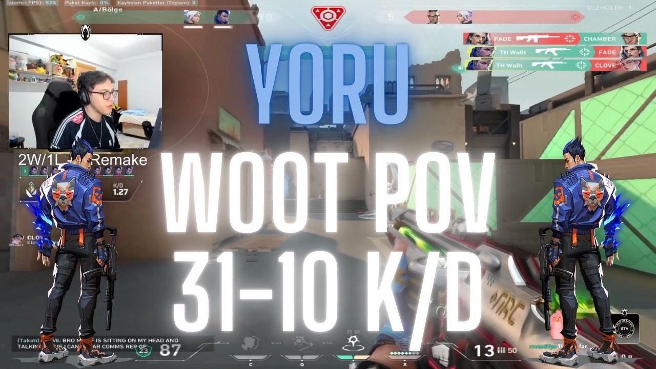 TH Wo0t POV Yoru on Bind 31-10 K/D (VALORANT Pro POV)