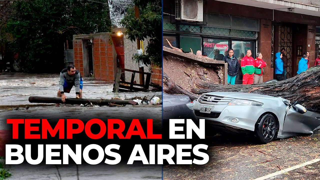 EL TEMPORAL AZOTA BUENOS AIRES: inundaciones, drama y más lluvia
