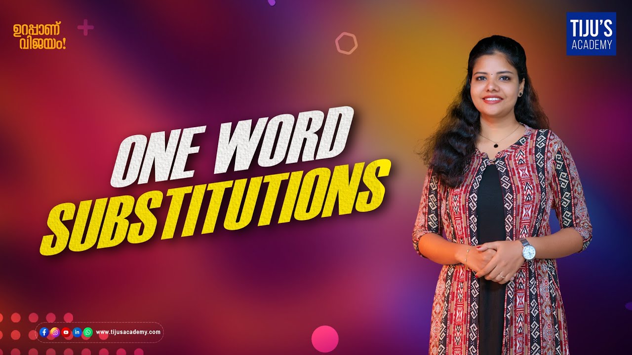 IELTS Speaking | One Word Substitutions | Tiju's Academy