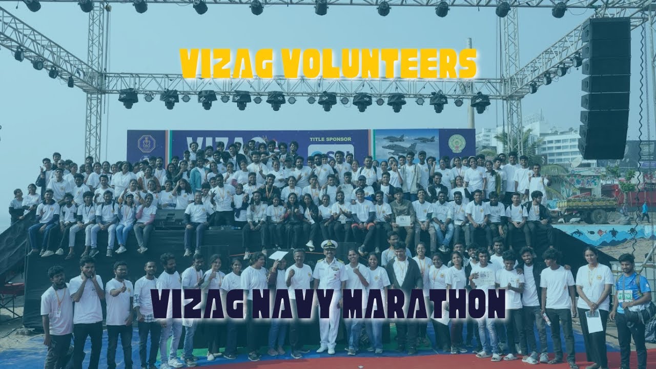 Vizag Volunteers at Vizag Navy Marathon 2025