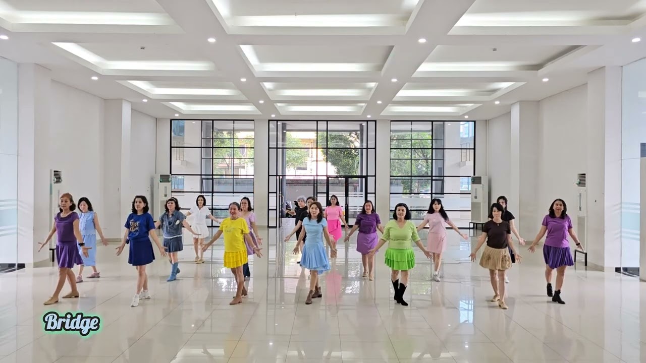 Kolam Susu Remix - Line Dance // Choreo by Anggia Ridjal (INA) & Sally (INA)