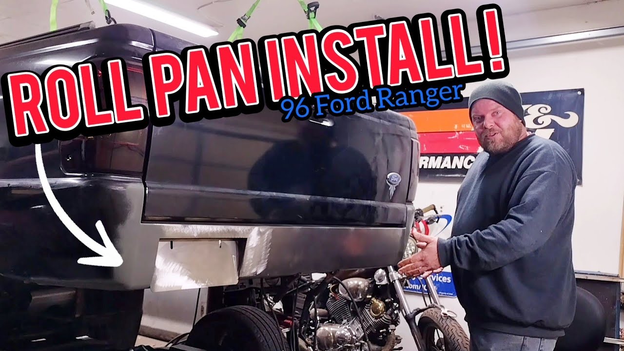Welding On A Steel Rollpan - Start To Finish!  96 Ford Ranger - Minitruck BUILD! pt.6