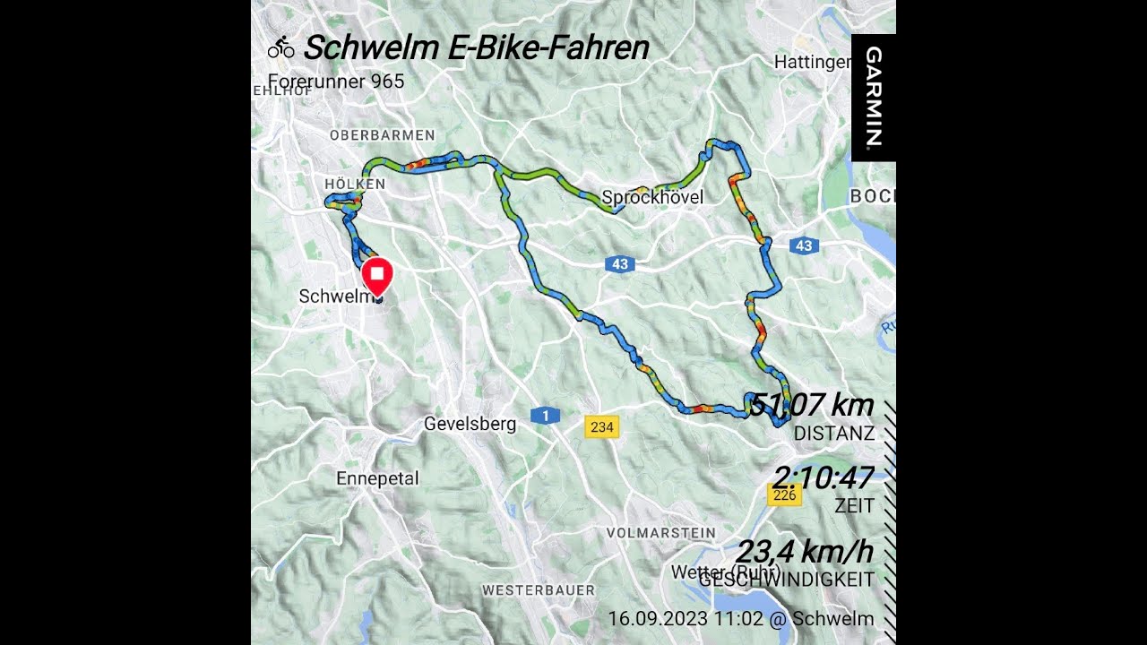 Timelapse 51km Trassen und Wald