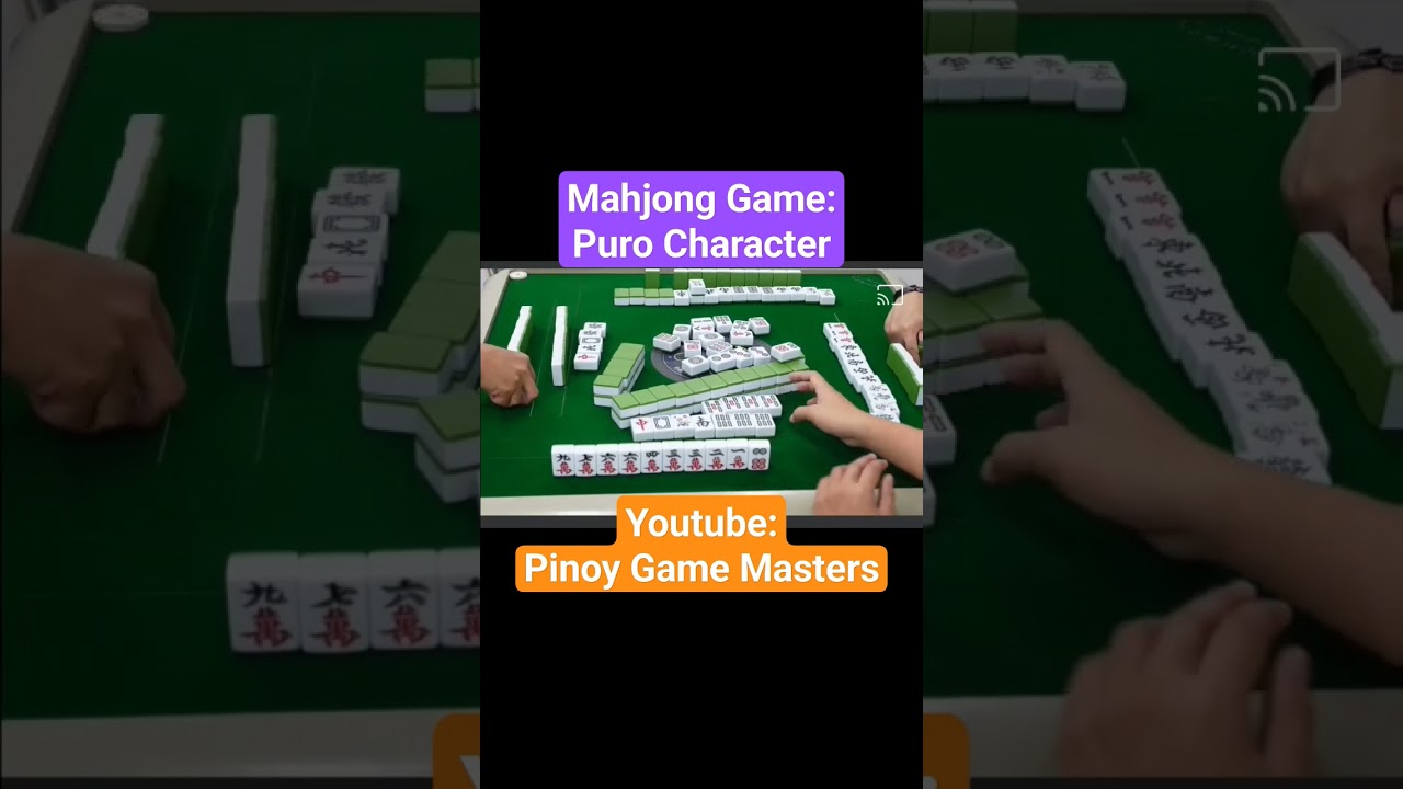 Mahjong Game: Puro Character #pinoygamemasters #mahjong #madyong #mahjongtiles #filipinomahjong