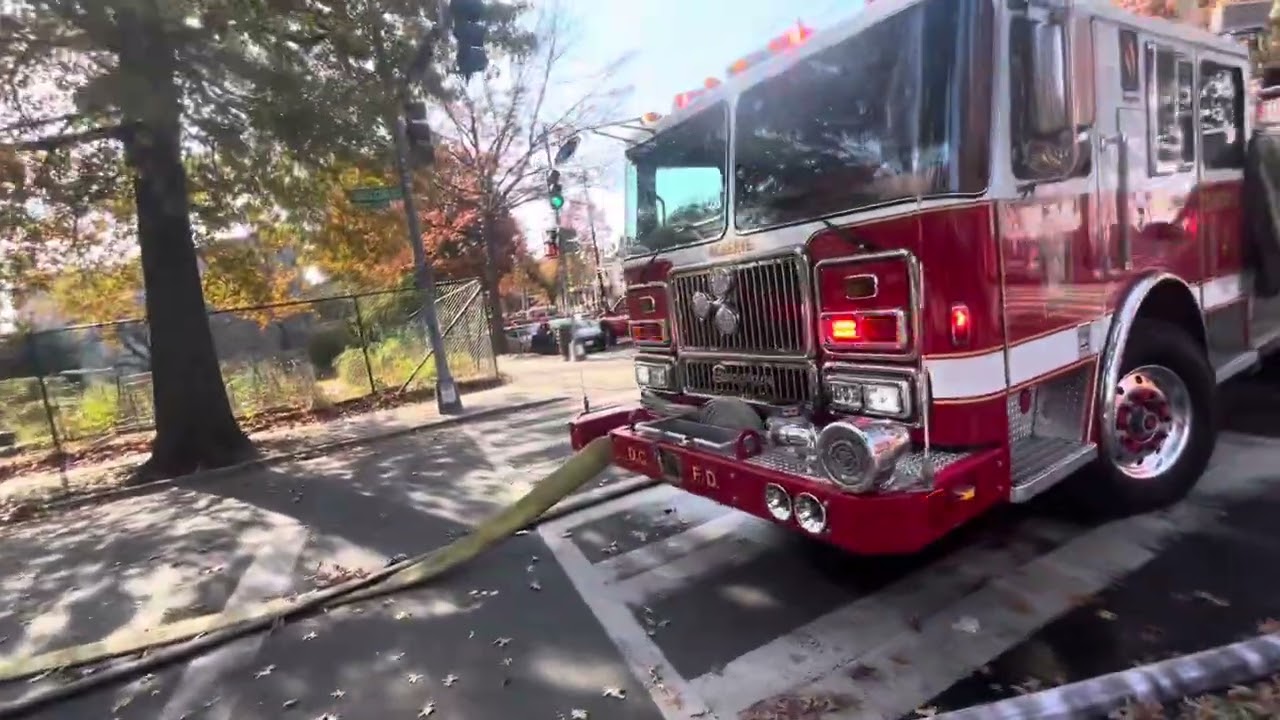 Working row house fire with multiple rescues - 14th street NW - Washington D.C