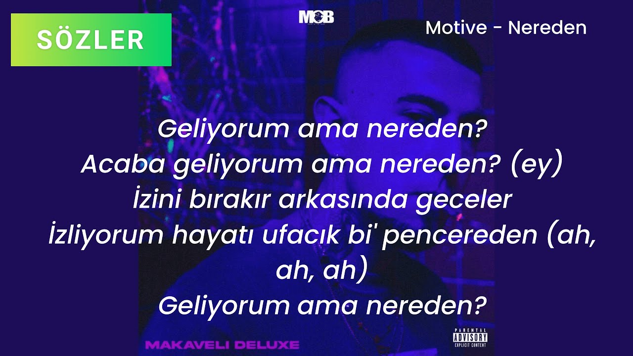 Motive - Nereden (S&Ouml;ZLERİ)