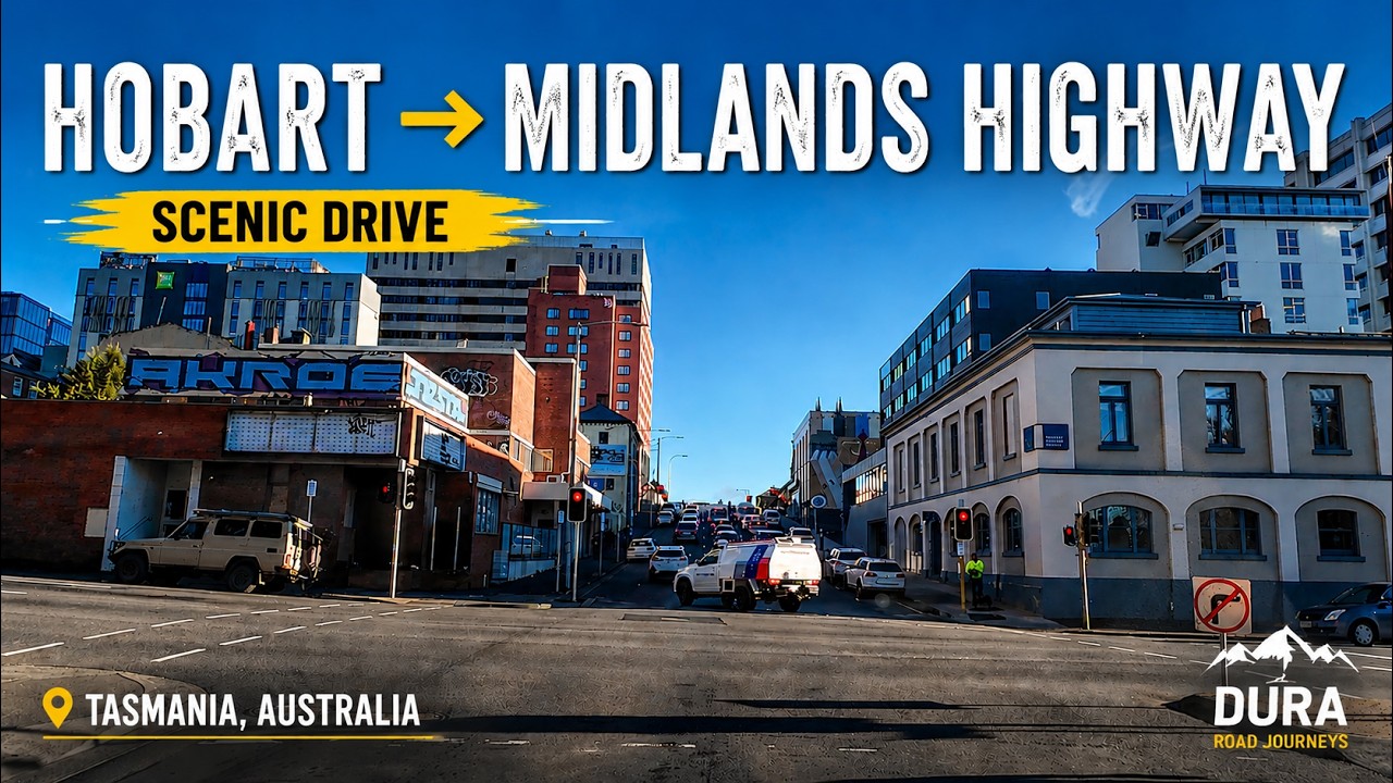 Scenic Drive | Hobart to Country Side of Tasmania, Australia | Relaxing Road Trip