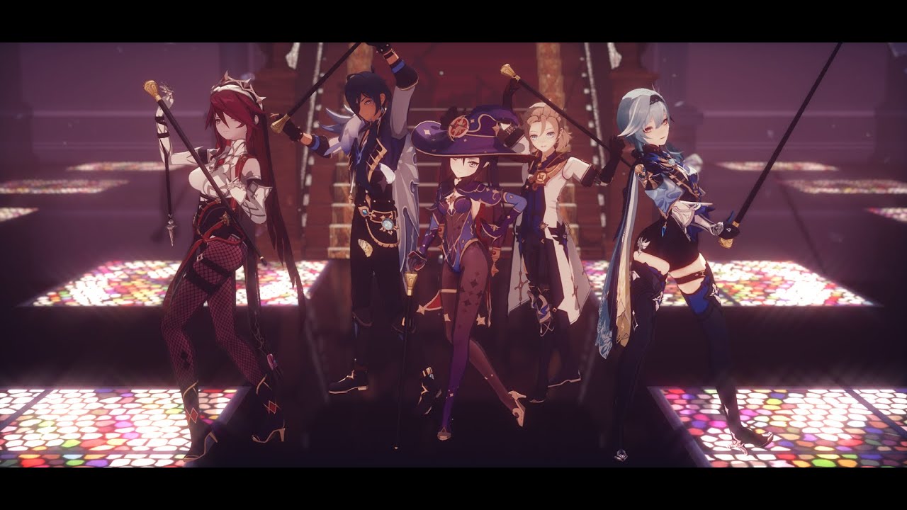 【Genshin Impact x MMD】potatoになっていく - Kaeya & Albedo & Eula & Rosaria & Mona
