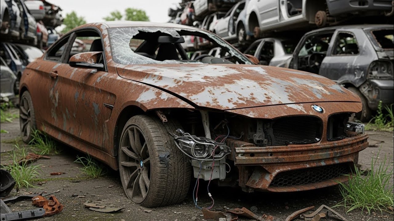 ASMR Car Restoration! BMW M4  From Scrap to Showroom new Condition 