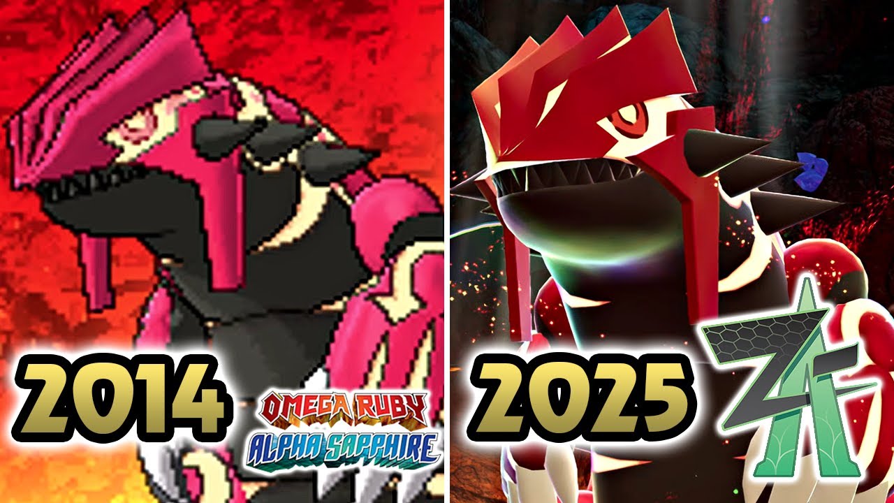 Pokémon Comparison  ⸱ Groudon Battle (Legends: Z-A Vs. OR & AS)