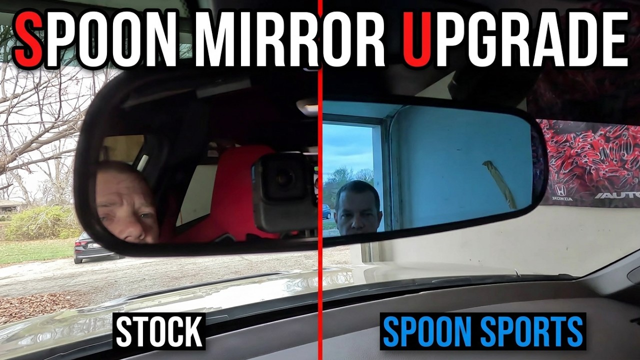 Установка зеркала Spoon Sports + первый тест-драйв Fl5 Type R #honda #fl5 #civictypeR #spoonsports
