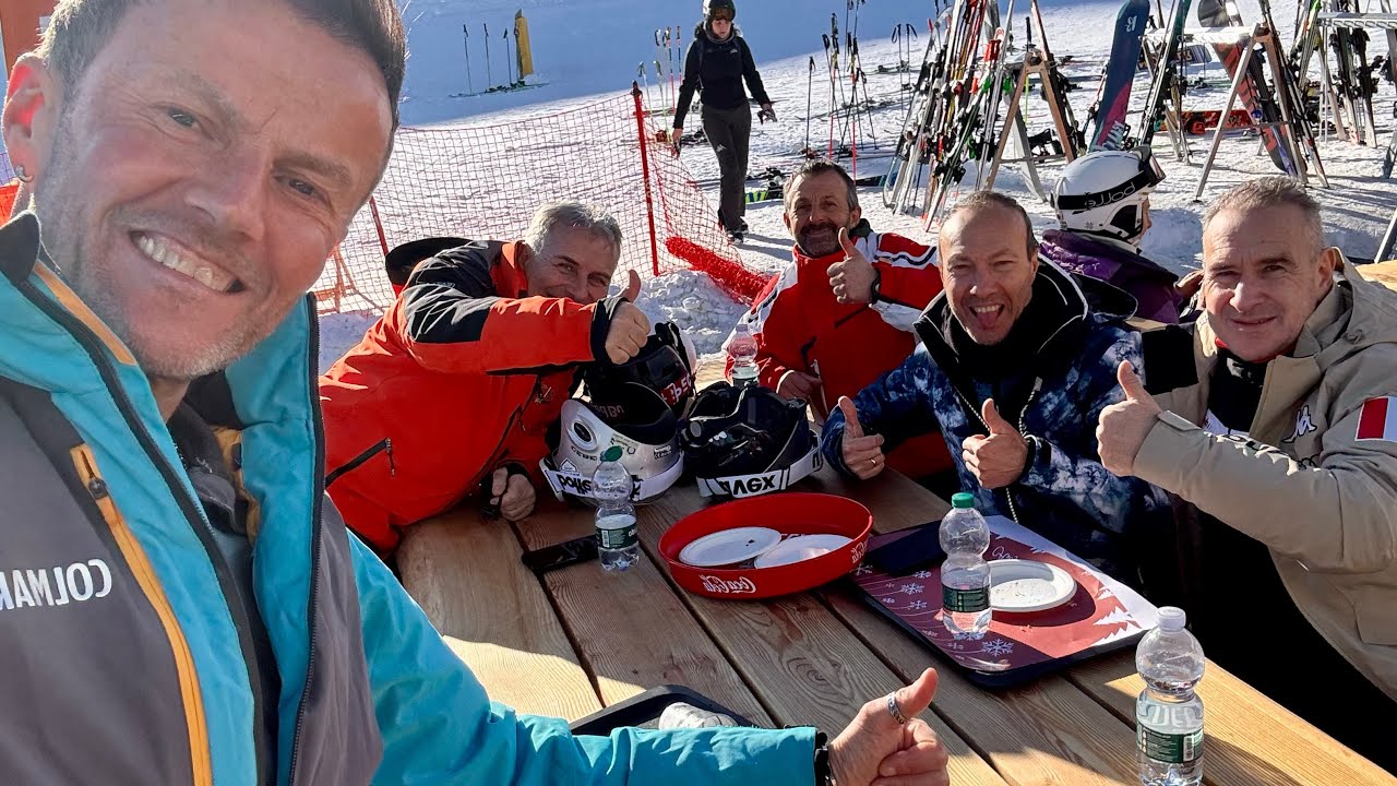 Giornata bianca in pista a Limone