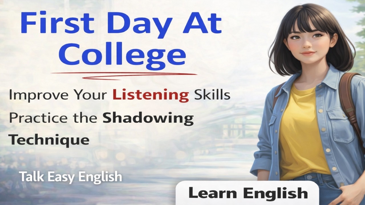 First Day at College 🎓 | English Listening Practice | Learn English Through Story #spokenenglish