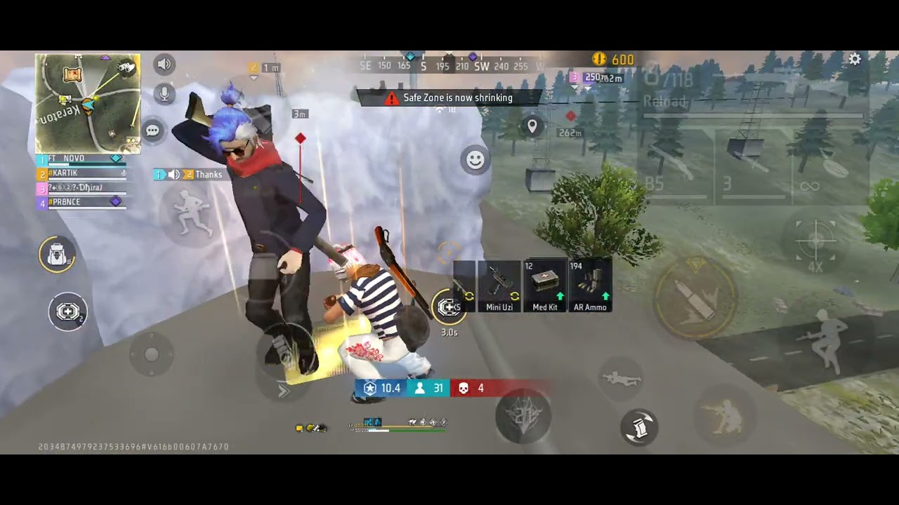 RAW GRIND GAMEPLAY 💣#IQOO CUP #ffmic 