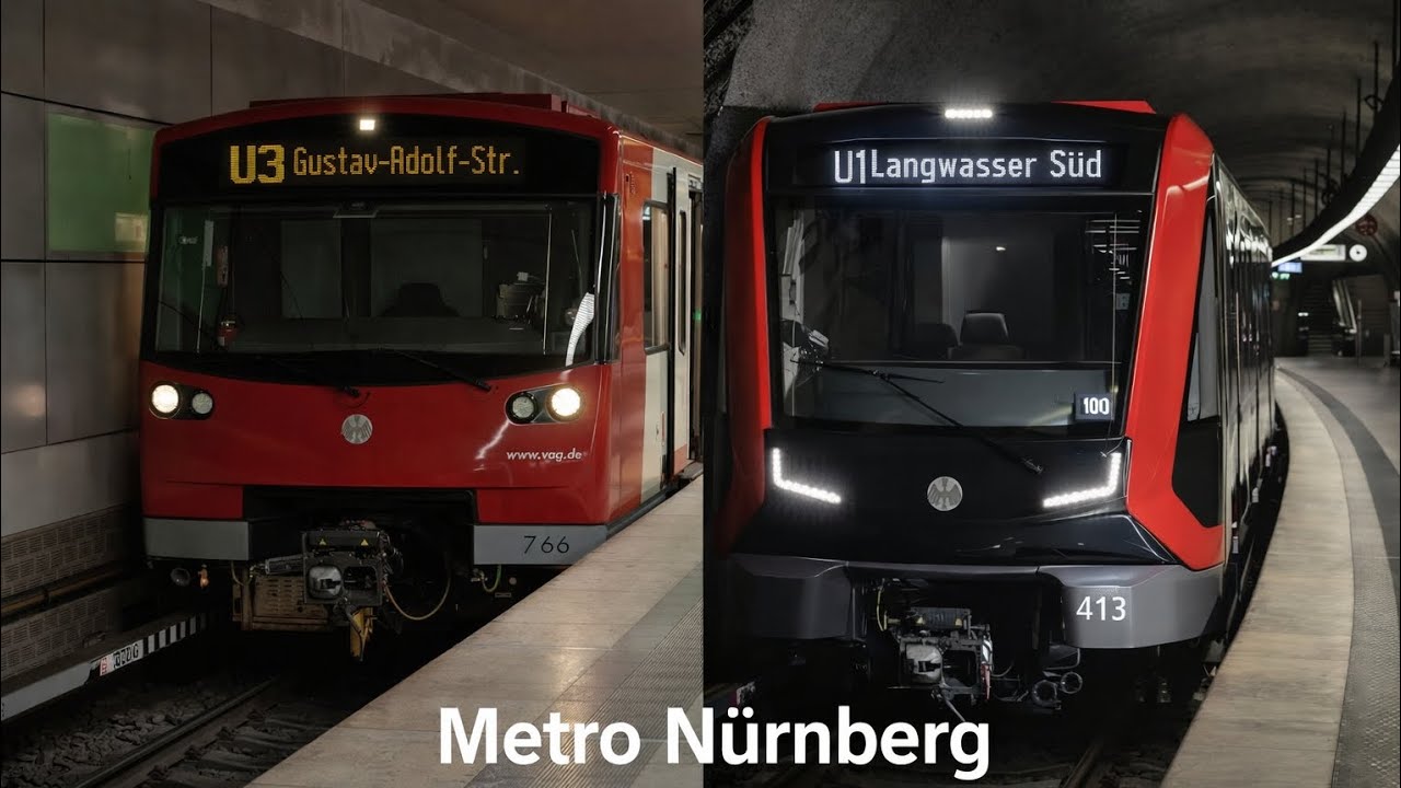 Metro Nuremberg mix U1 and U3 G1 and Driverles DT3 