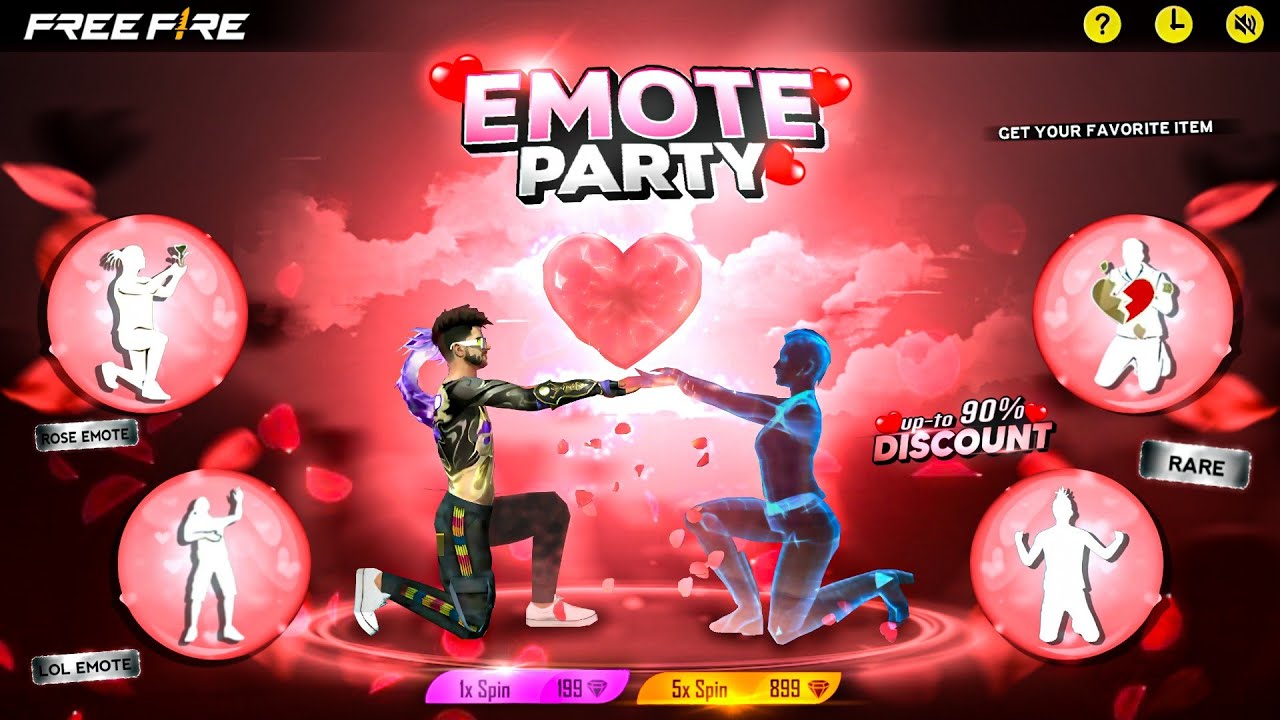 Valentine Emote Party Event ফাইনালি আসছে😍 | Ff  New Event Bd Server | Free Fire New Event