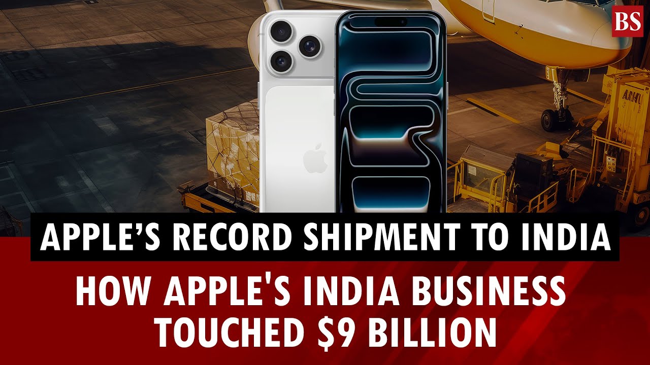 Apple ships record 4 9 million iPhones to India in a single quarter; its biggest ever