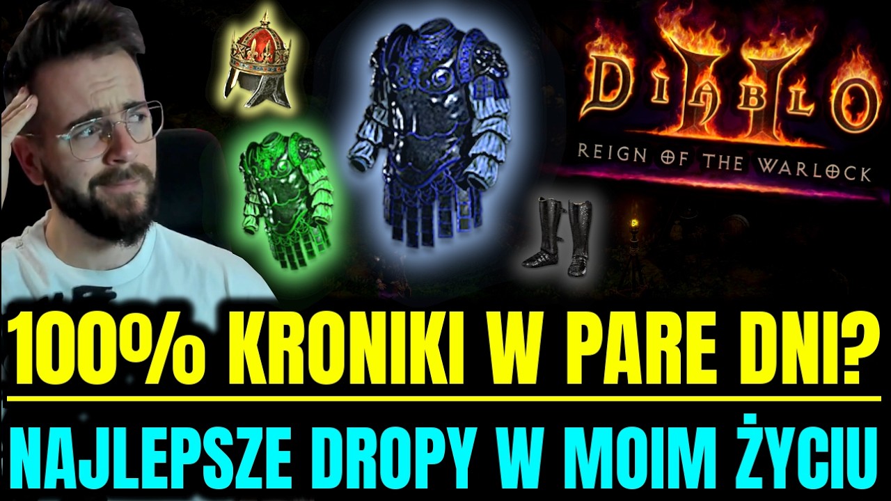 NAJLEPSZE DROPY W MOIM ŻYCIU! Speedrun KRONIKI na 100% w Diablo 2: Resurrected: Reign of the Warlock