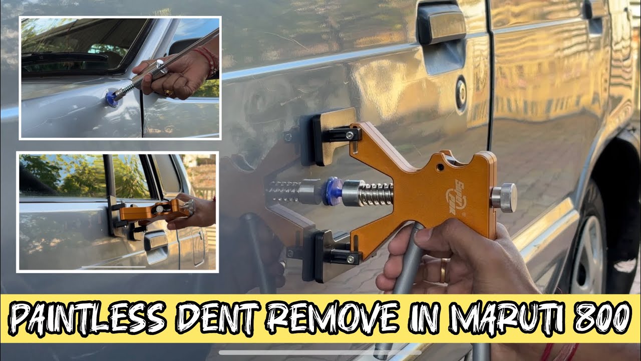 Paintless Dent Remove At Home in Maruti 800 | THE S ZONE | SUPER PDR Dent Remove KIT
