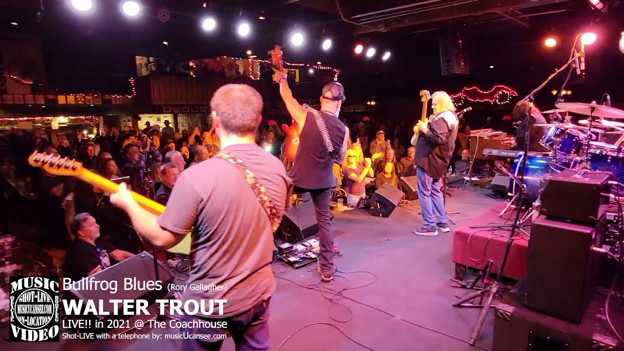 Bullfrog Blues (Rory Gallagher) - Walter Trout - LIVE!! in '21 @ The Coachhouse - musicUcansee.com