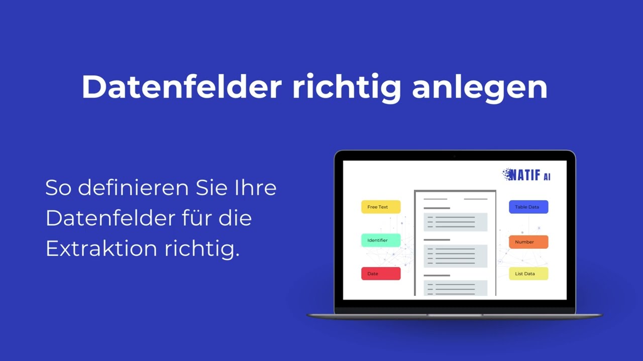 Individuelle Extraktion | Datenfelder Erklärung | Tutorial