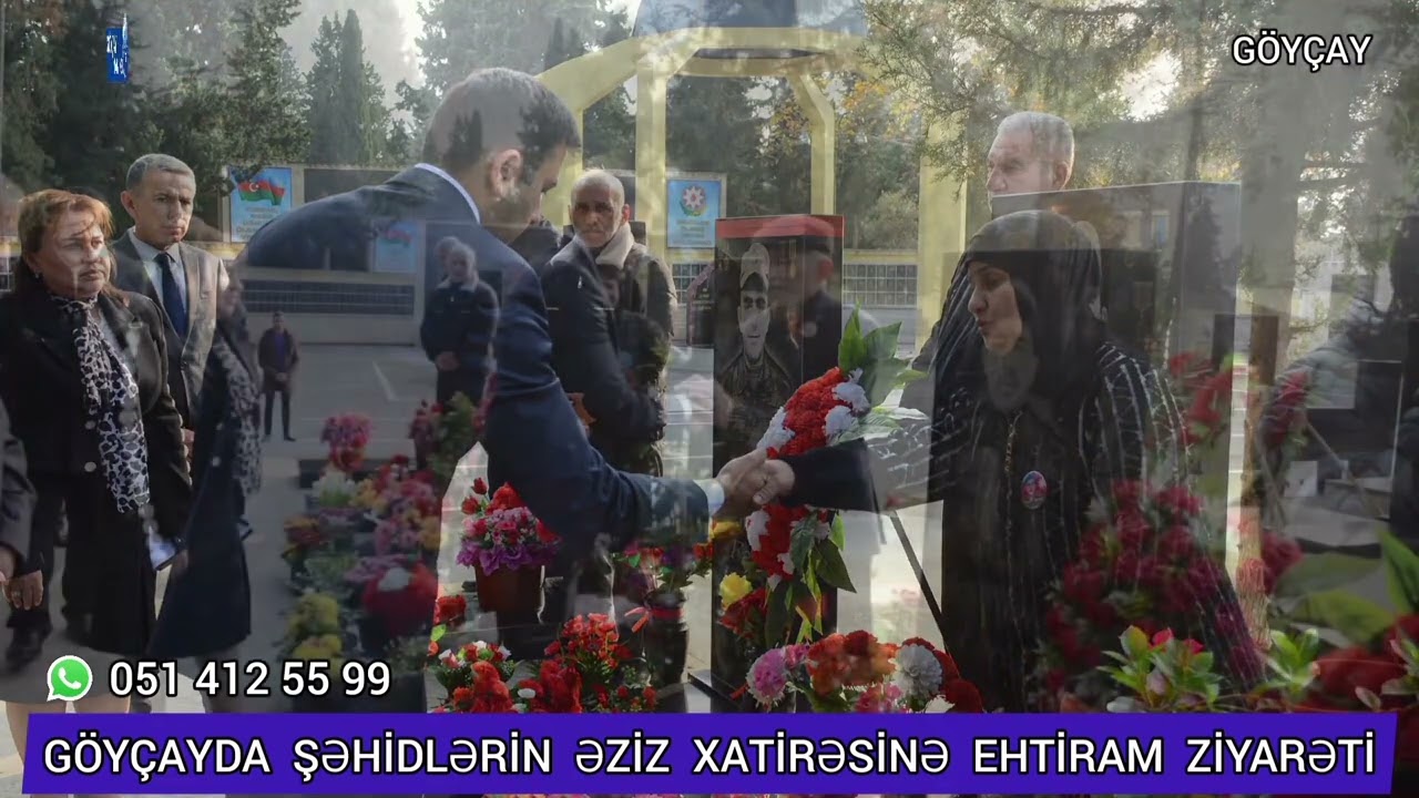 Göyçay Rayon İcra Hakimiyyətinin başcısı Orxan Mürsəlov Şəhidlər xiyabanını ziyarət edib