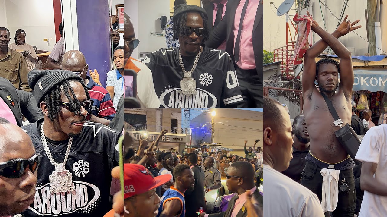 🔥 Chaotic Scenes as Shatta Wale Departs Asempa FM After Successful Interview, Gifts SM Fans Money 💴 
