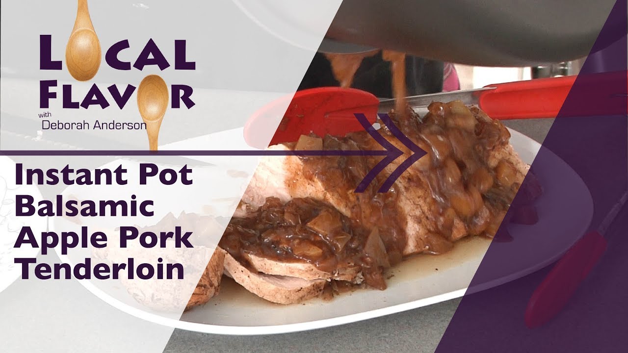 Instant Pot Balsamic Apple Pork Tenderloin