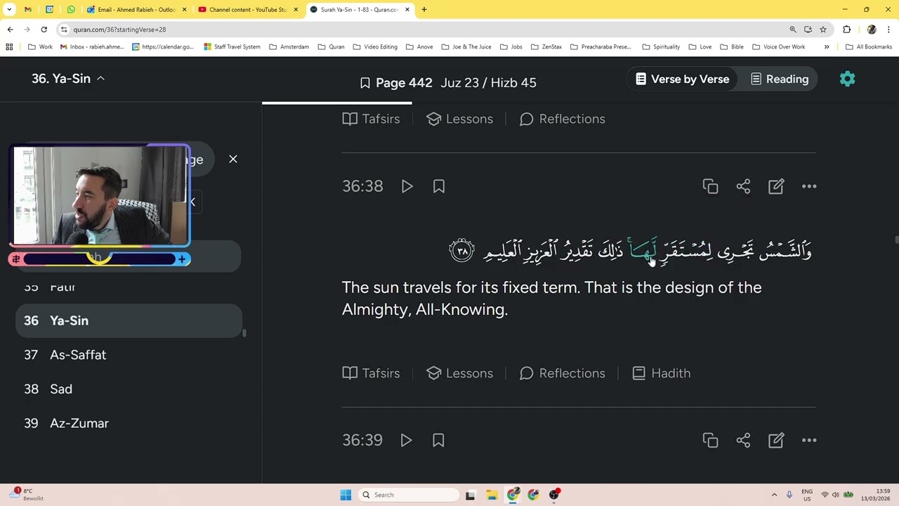 Quran in English - Verses  36:28 until 36:59