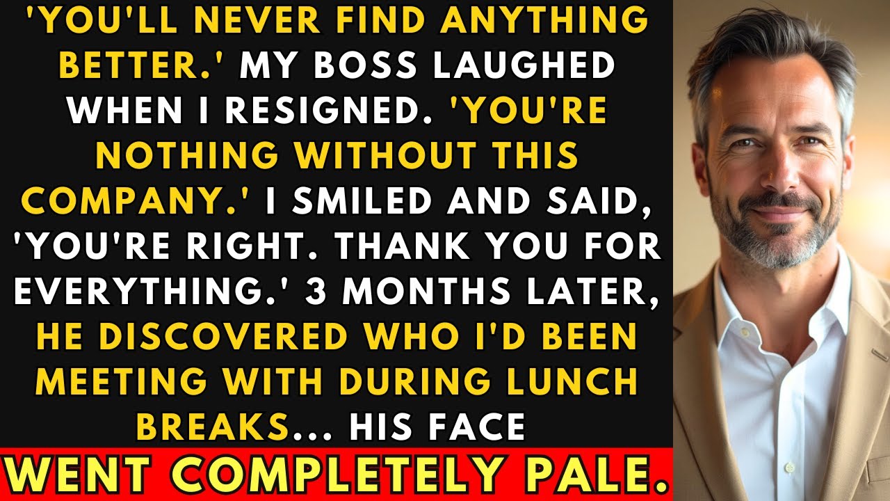 My Boss Laughed When I Resigned - Then Found Out Who I'd Been Meeting With On Lunch Breaks