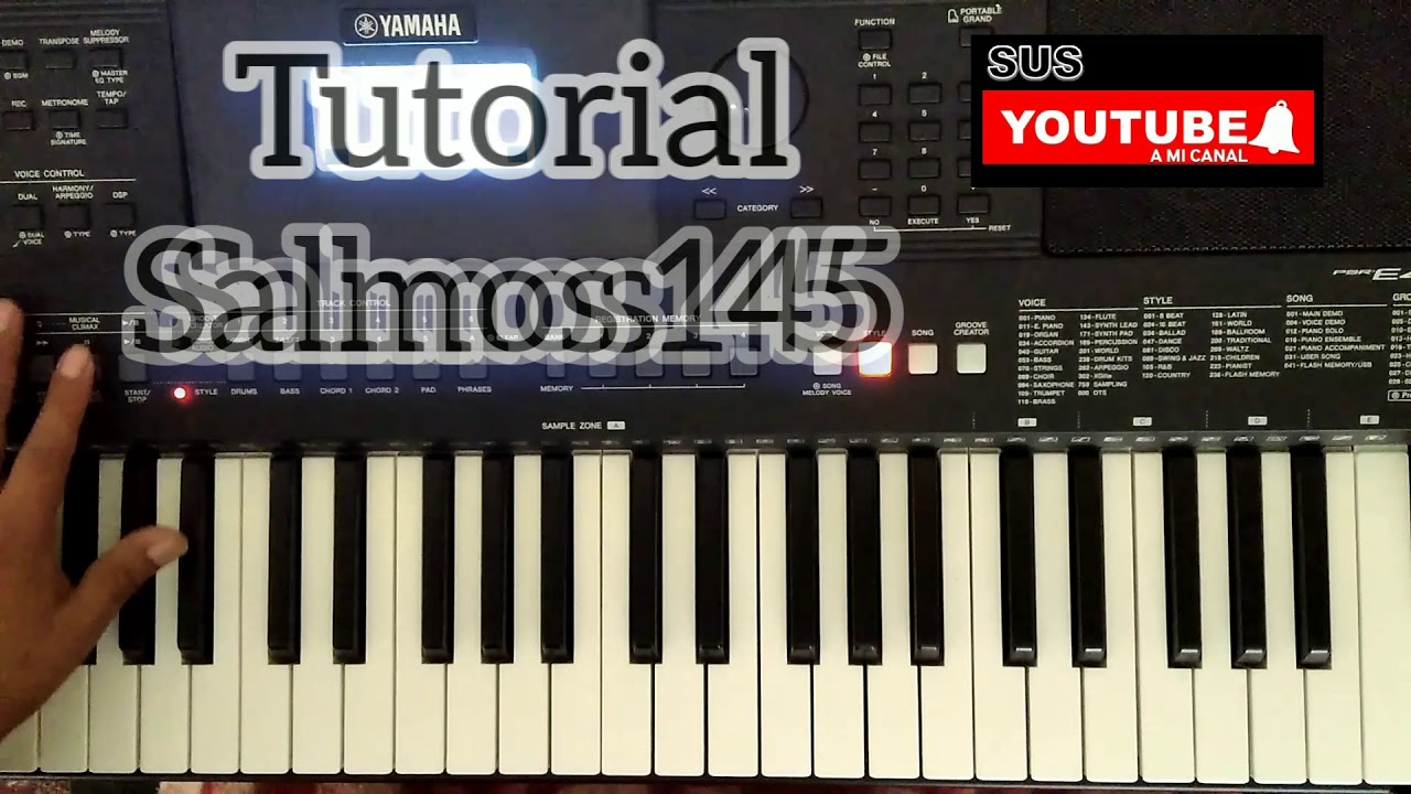 Salmos 145 tutorial en teclado (Te exaltare mi Dios mi Rey)