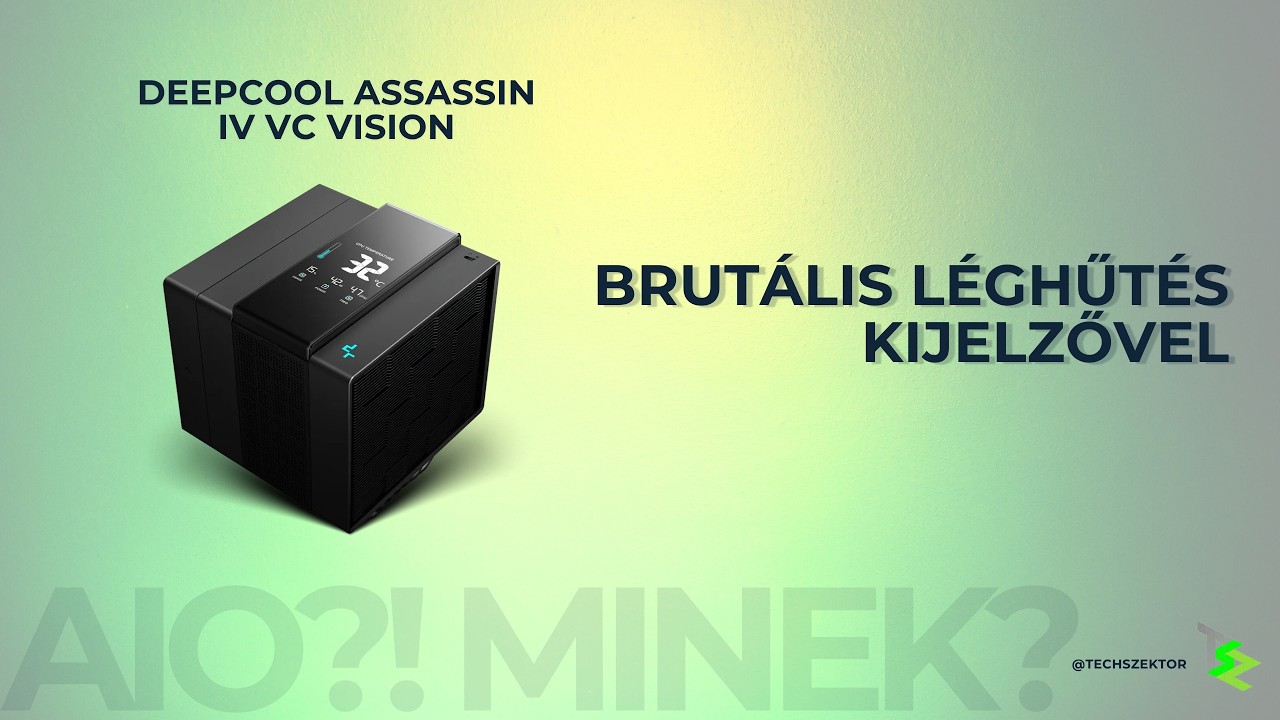 Prémium léghűtés kijelzővel? - DeepCool Assassin IV VC Vision