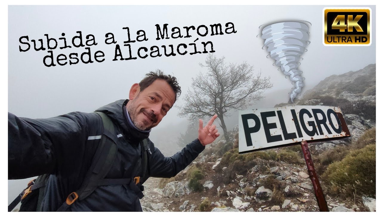Subida a la Maroma desde Alcauc&iacute;n  (M&aacute;laga)  con temporal  ⚠️⚠️peligro ⚠️⚠️ #trending #gopro10