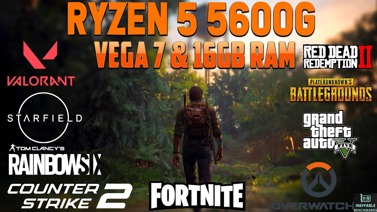 AMD Ryzen 5 5600G: Vega 7 & 16GB RAM - Test in 25 Games in Late 2023 (1366x768p)