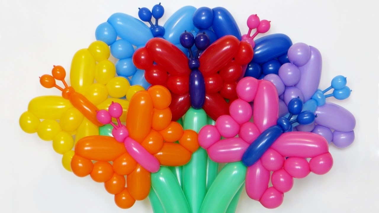 Бабочка из шаров ШДМ / Butterfly of two balloons (Subtitles)