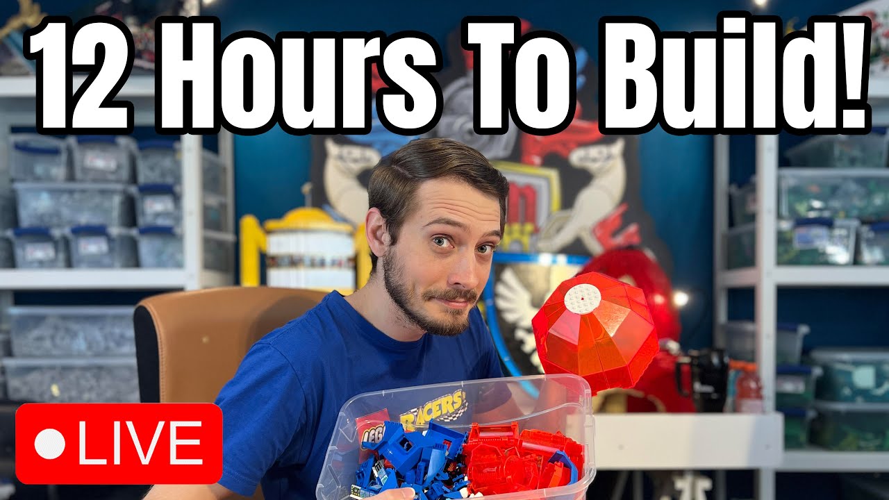 12 Hour Build Challenge LIVE! Making an Ice Planet MOC.